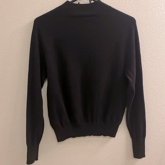 Everlane the Cashmere Mockneck Black Sweater, S - Picture 3 of 9